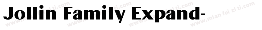 Jollin Family Expand字体转换
